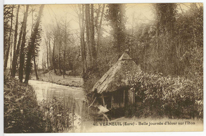 Verneuil-sur-Avre. Belle Journée d'hiver sur l'Iton.