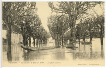 Vernon-Ville. Inondations de Janvier 1910. - Le Quai Camaré.