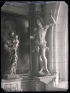 Église de Saint-Aubin-le-Vertueux (Eure), statue de Saint-Sébastien.
