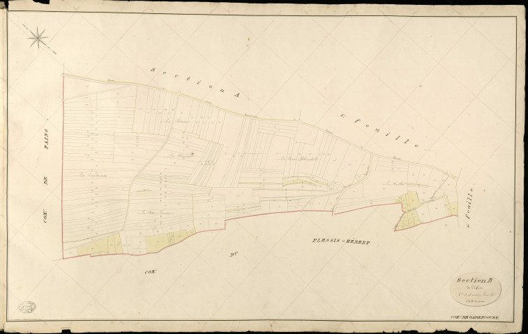 Gadencourt. Section B _ de l'Eglise _ 6e et dernière Feuille