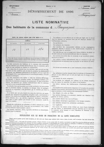 BACQUEPUIS 1896