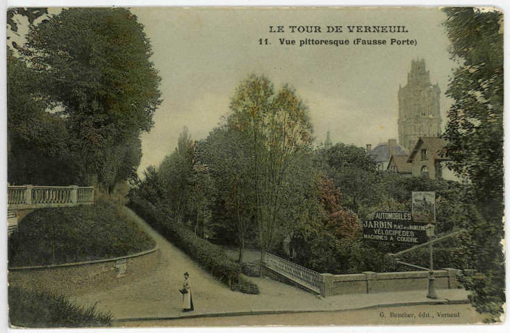 Verneuil-sur-Avre. La Tour de Verneuil - Vue pittoresque (Fausse Porte).