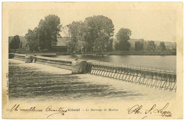 Martot. Le Barrage de Martot.