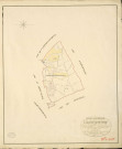 Saint-Amand-des-Hautes-Terres. Tableau d'assemblage _ du Plan Parcellaire de la Commune de St Amand-des-hautes-terres _ Canton d'Amfreville - Louviers - Eure. _ Terminé sur le Terrain en 1828 , sous l'administration de M. Le Vicomte Raymond Delaître , Préfet _ M. Berthelin, Maire _ sous la Direction de M.Hurtrelle, Directeur des Contributions directes _ M. Hautier, Géomètre en Chef. _ Par M. Gérard, Géomètre de 1re classe.