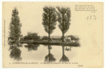 Corneville-sur-Risle. Le Mirage des peupliers au bord de la Risle.