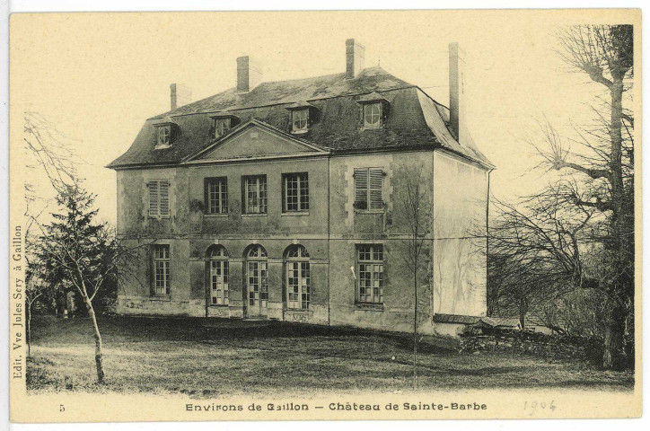 Sainte-Barbe-sur-Gaillon. Château de Sainte-Barbe.