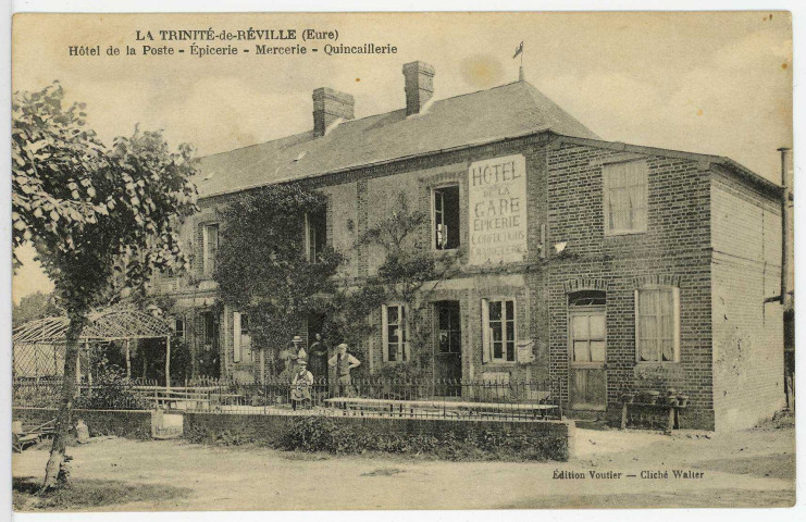 Trinité-de-Réville (La). Hôtel de la Poste - Epicerie - Mercerie - Quincaillerie.