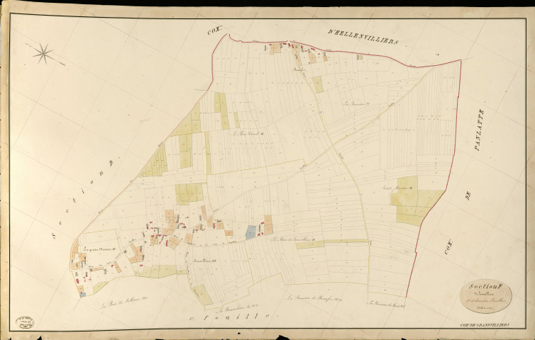 Grandvilliers. Section F _ de Somvilliers _ 2e et dernière Feuille