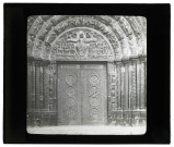 Basilique Saint-Denis (Seine-Saint-Denis), façade ouest, portail central.
