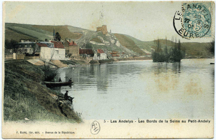 Andelys (Les). Les Bords de la Seine au Petit Andely.