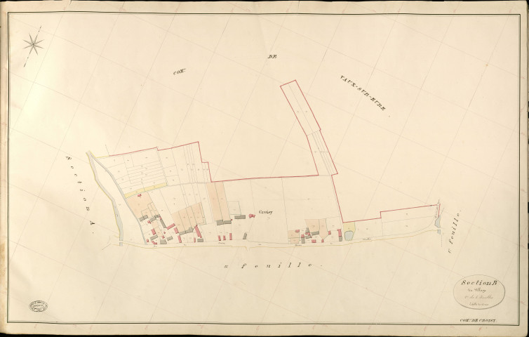 Croisy-sur-Eure. Section B _ du Village _ 2e de 5 Feuilles