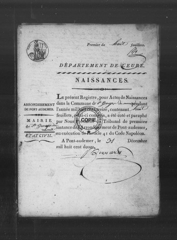 NMD (1813-1832)
