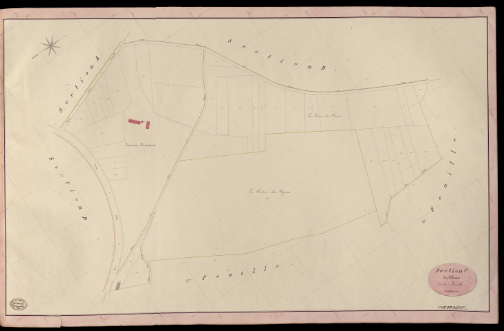 Dangu. Section C _ du Village _ 2e de 3 Feuilles