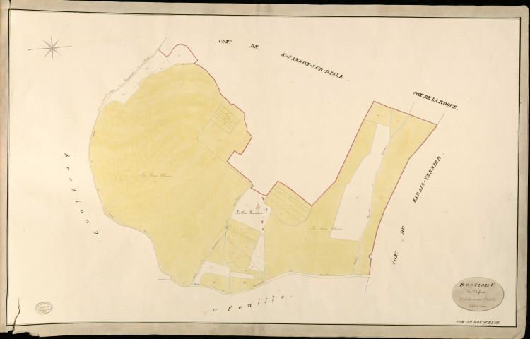 Bouquelon. Section C _ de l'Eglise _ 2e et dernière Feuille
