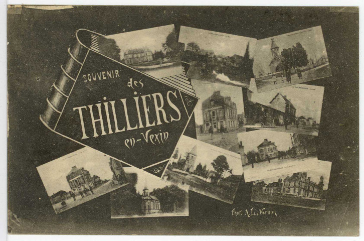 Thilliers-en-Vexin (Les). Carte souvenir.