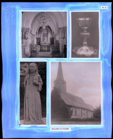 "Églises rurales du département de l'Eure" du chanoine Bonnenfant tome I, planche X Bailleul-la-Vallée (Eure).