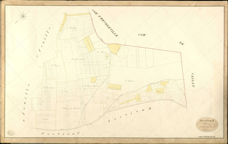 Irreville. Section A _ de Pourry _ 3e et dernière Feuille