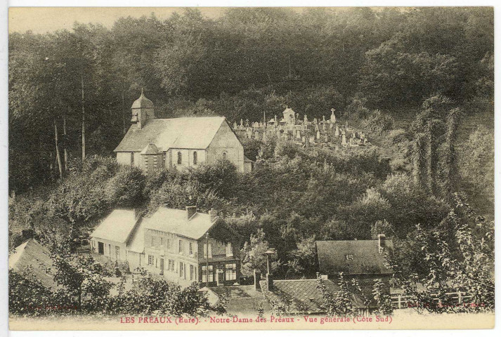 Préaux (Les). Notre-Dame des Préaux - Vue générales (Côté Sud).