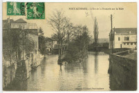 Pont-Audemer. Ilot de la Brasserie sur la Risle.