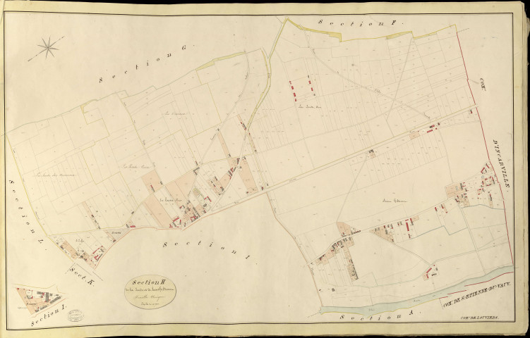 Louviers. Section H _ de la Londe et de Saint Hildevert _ Feuille Unique