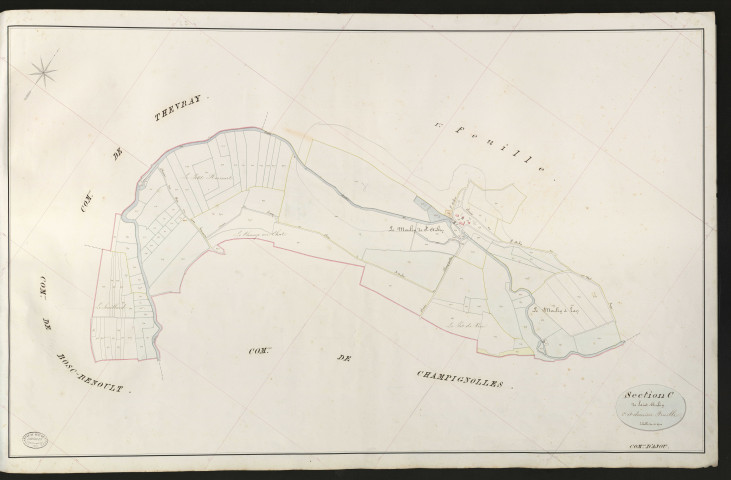 Ajou. Section C _ de Saint- Aubin _ 2e et dernière Feuille