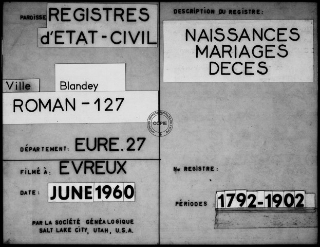 Tables (1792-1902)