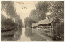 Gasny. L'Epte et le Lavoir de la Vaussonnière.