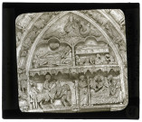 Cathédrale Notre-Dame de Chartres (Eure-et-Loir), porche sud, porte droite, tympan.