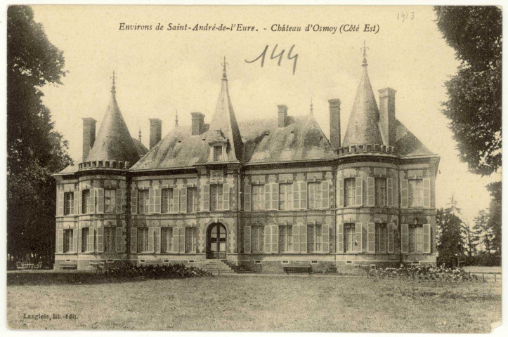 Champigny-la-Futelaye. Château d'Osmoy (Côté Ouest).