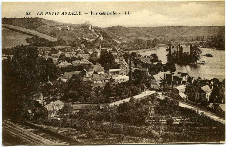 Andelys (Les). Le Petit Andely - Vue générale.