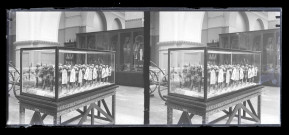 Salle et collections d'un musée égyptien (lanciers égyptiens).