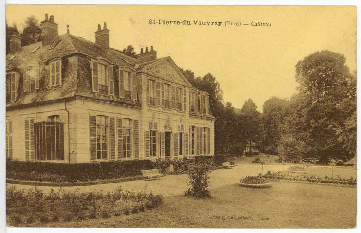 Saint-Pierre-du-Vauvray. Le Château.