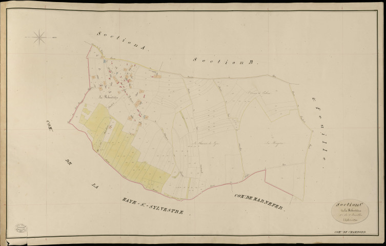 Chambord. Section C _ de la Riboudière _ 1re de 2 Feuilles
