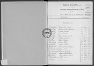 Tables (1903-1912)