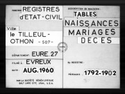 Tables (1792-1902)