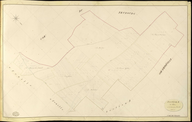 Villez-sur-le-Neubourg. Section A _ de Villez _ 4e et dernière Feuille
