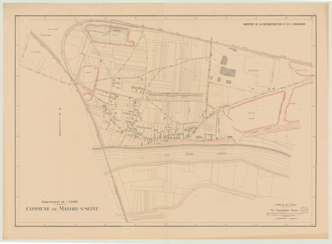 Manoir-Sur-Seine (Le) _ MRU _ Plan topographique régulier (2 exemplaires)