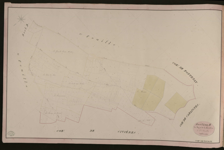 Tourny. Section E _ du Fay et de la Théroudière _ 2e de 3 Feuilles