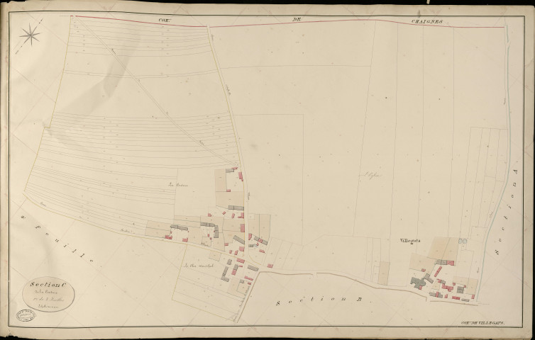 Villegats. Section C _ de la Couture _ 1re de 3 Feuilles