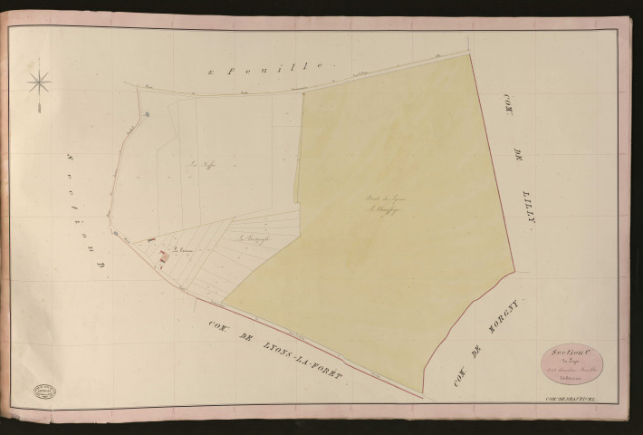 Beauficel-en-Lyons. Section C _ du Logis _ 3e et dernière Feuille