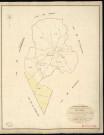 Mousseaux-Neuville. Tableau d'assemblage _ du Plan Parcellaire de la Commune de Mousseaux _ Canton de Saint André - Evreux - Eure. _ Terminé sur le Terrain le 20 Novembre 1837, sous l'administration de M. Passy, Préfet _ M. paumier, Maire _ et sous la Direction de M. Marel, Directeur des Contributions directes _ M. Le Fébure, Géomètre en Chef. _ Par M. Drouet, Géomètre de 1re classe.