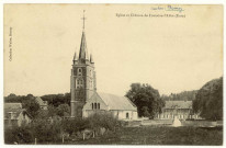 Fontaine-l'Abbé. Eglise et Château de Fontaine l'Abbé.