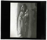 Statue de Vierge à l'enfant de l'église de La-Trinité-de-Thouberville (Eure).