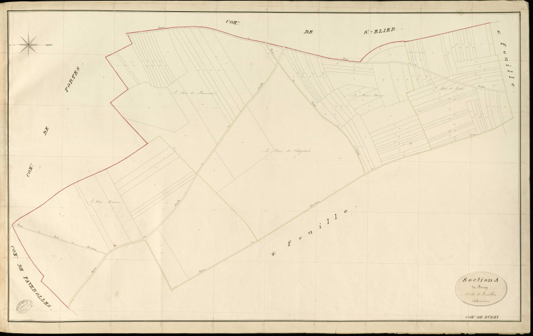 Burey. Section A _ de Burey _ 1re de 4 Feuilles