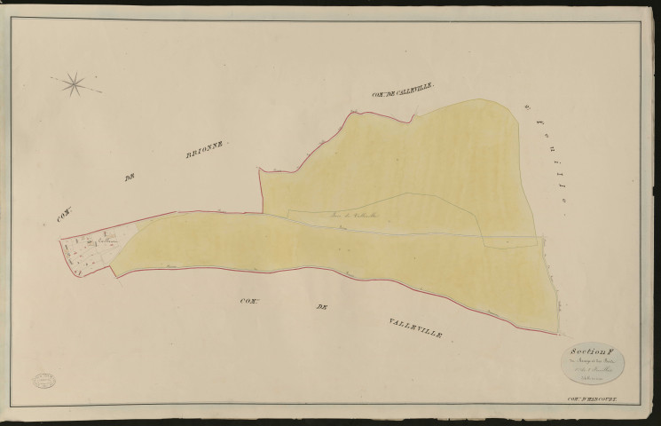 Harcourt. Section F _ du Bocage et des Bois _ 1 re de 2 Feuilles