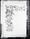 Menu avec dessin de la chapelle Saint-Jean-Baptiste-de-l'Essart Mador à Lyons-la-Forêt (Eure).