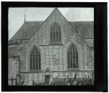 Basilique Notre-Dame de la Couture de Bernay (Eure), façade du bras nord du transept.