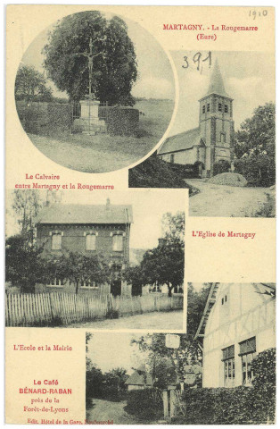 Martagny. Carte souvenir.