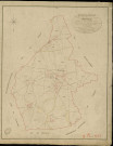 Emanville. Tableau d'assemblage _ du Plan Parcellaire de la Commune d'Emanville _ Canton de Conches - Evreux - Eure. _ Terminé sur le Terrain le 22 Novembre 1854 , sous l'administration de M. Le Marquis de Ste Croix, Préfet _ M. Siouret, Maire _ sous la Direction de M. Masson, Directeur des Contributions directes _ M. Le Fébure, Géomètre en Chef. _ Par M. Martin, Géomètre de 1re classe.