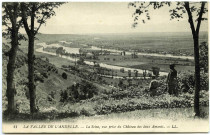Amfreville-sous-les-Monts. La Vallée de l'Andelle. - La Seine, vue prise du Château des deux Amants.